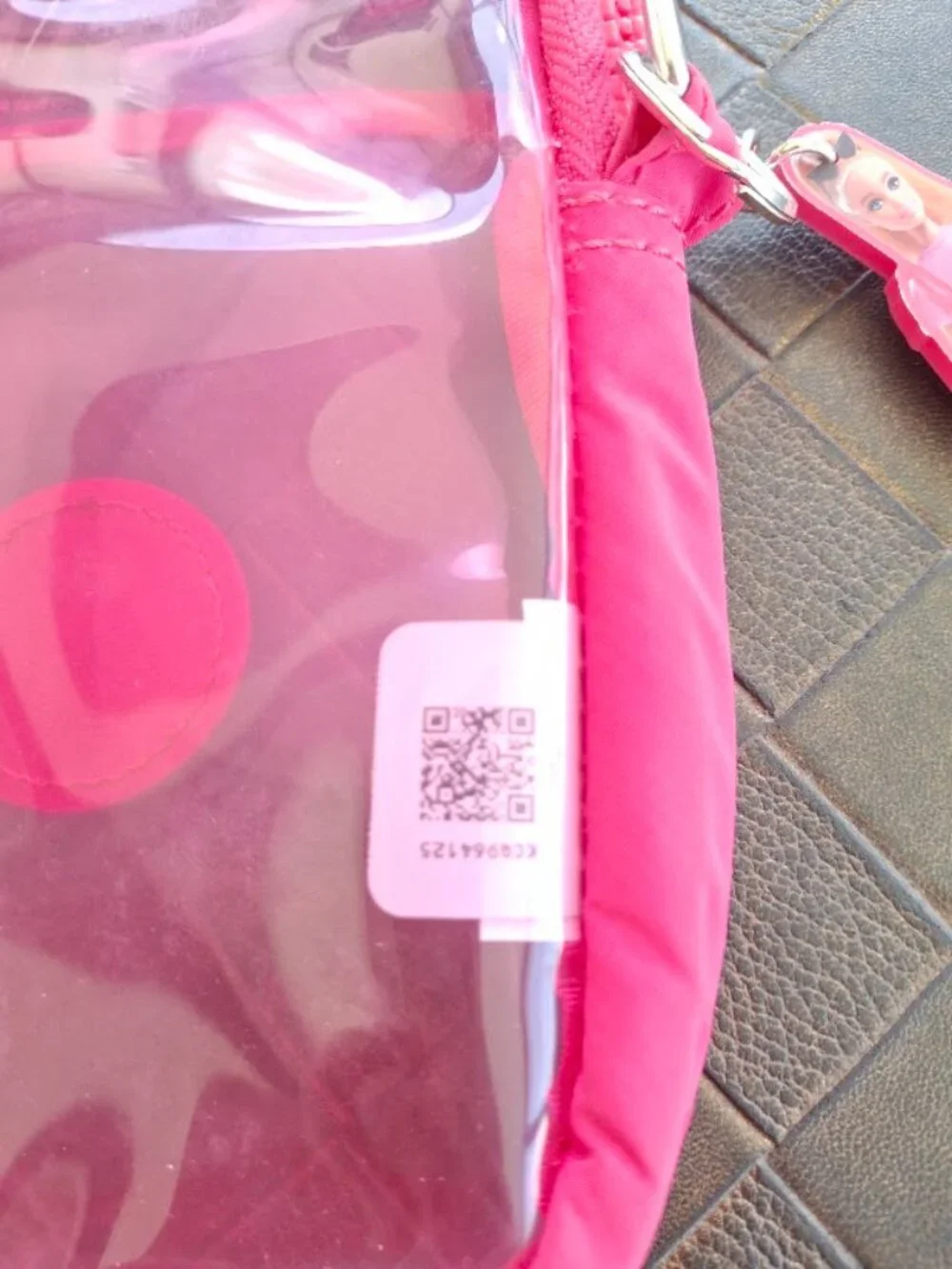 Kipling x Barbie Tally 2024 Power Pink TPU Phone Crossbody Bag Charm No Strap